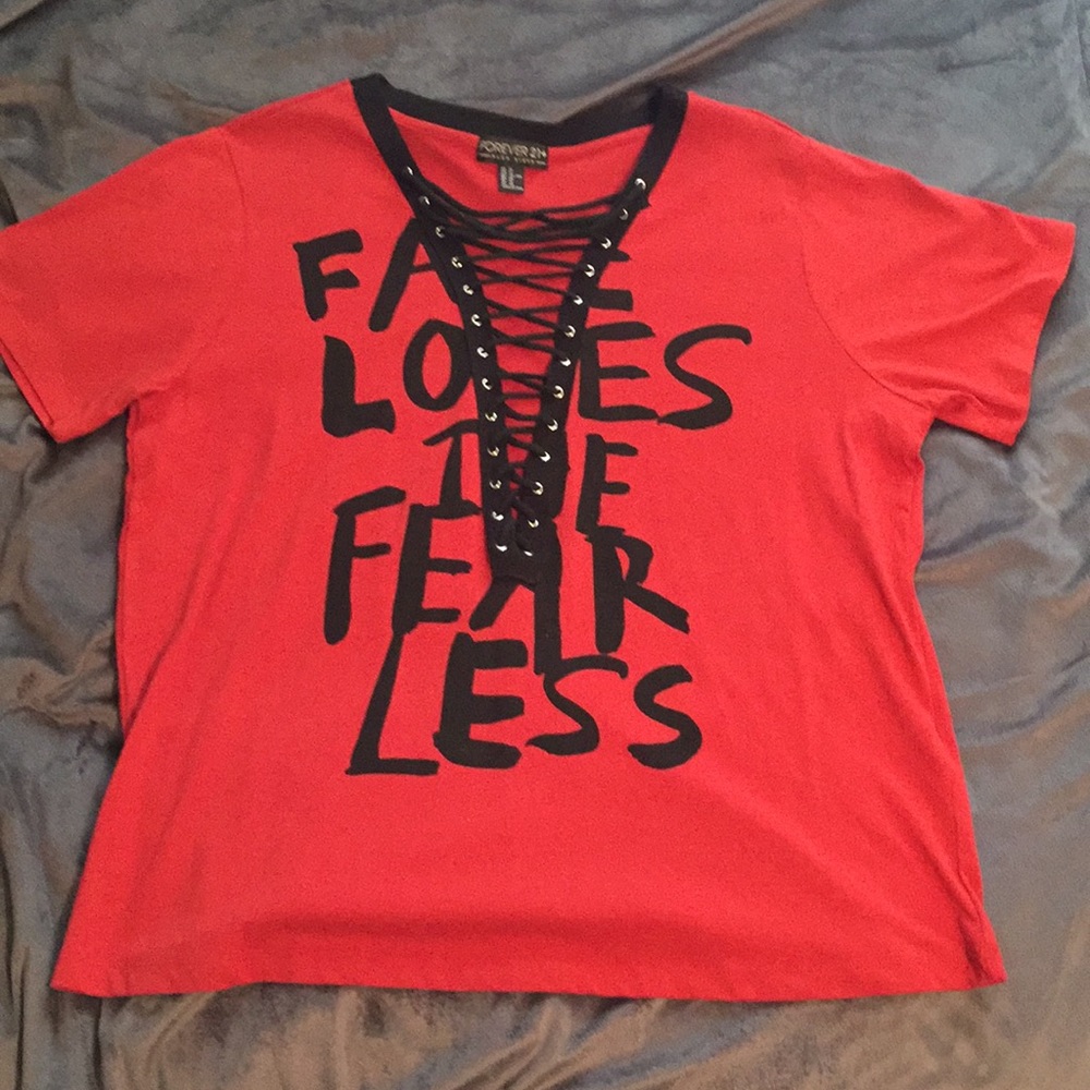 H&M Lace Up Top